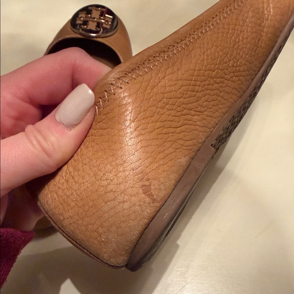 Tory Burch Brown Leather Ballet Flats - Picture 10 of 13